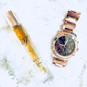 Rose gold female watch